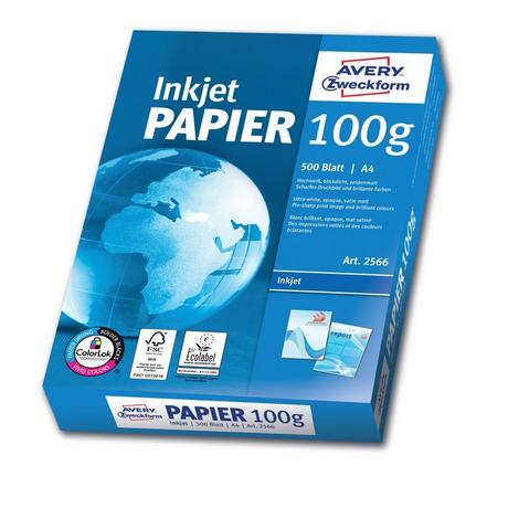 Avery-Zweckform AVERY ZWECKFORM InkJet-Papier A4, 500 Blatt  