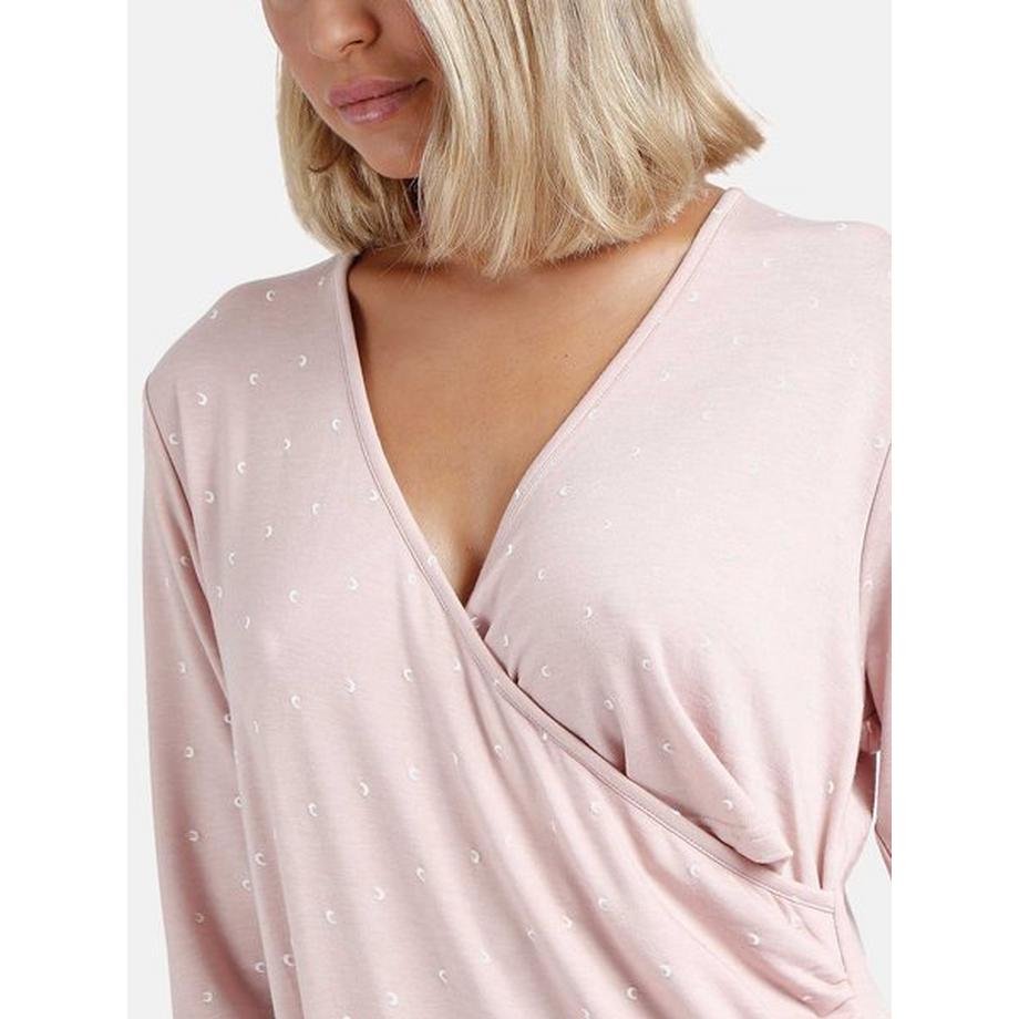 Admas Moon Langarm Mutterschaftsnachthemd  