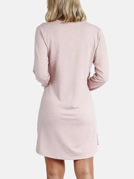 Admas Moon Camicia da Notte Premaman Maniche Lunghe  