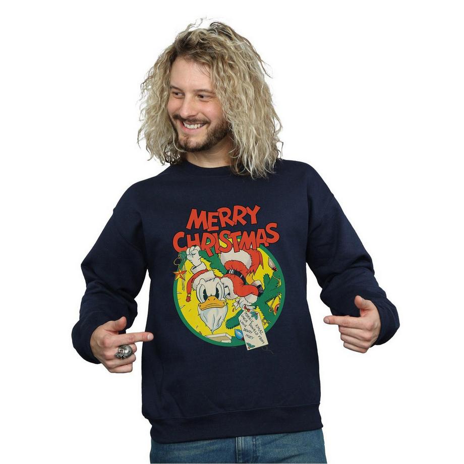 Disney Merry Christmas Donald Duck Sweatshirt  