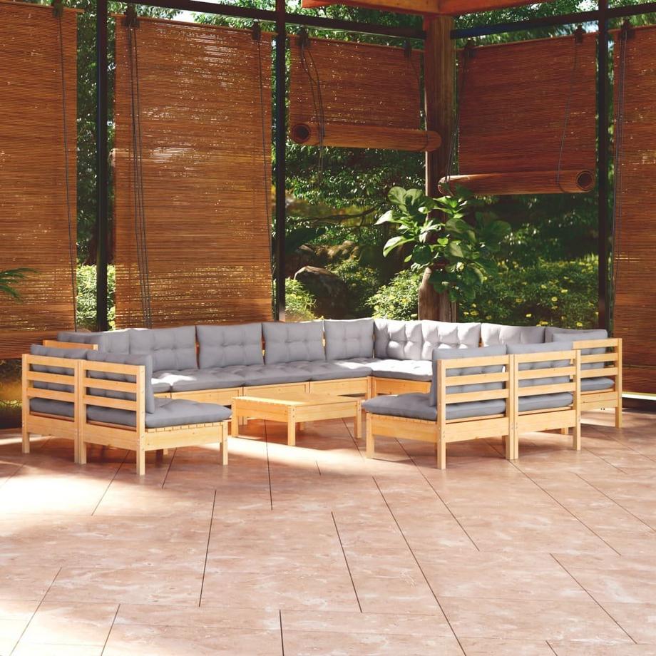 VidaXL Garten-lounge-set kiefernholz  