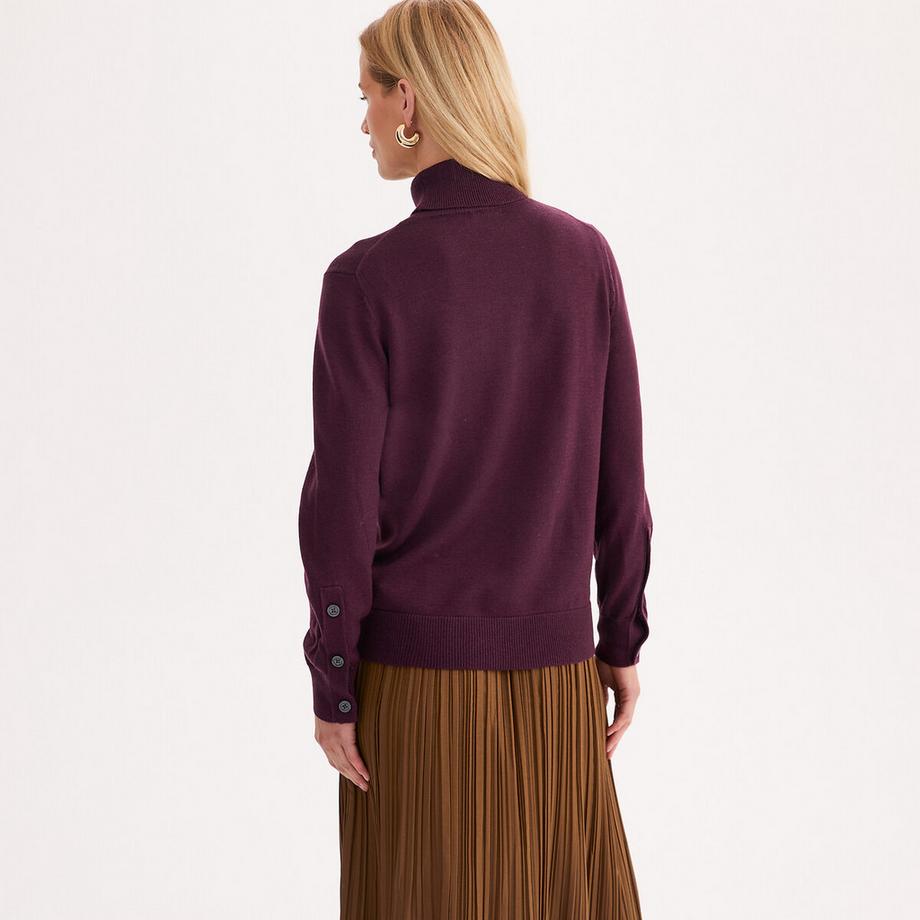 La Redoute Collections Pull col roulé en fine maille  