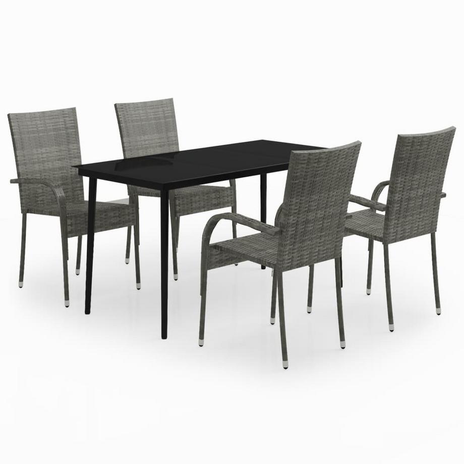 Garten essgruppe poly-rattan