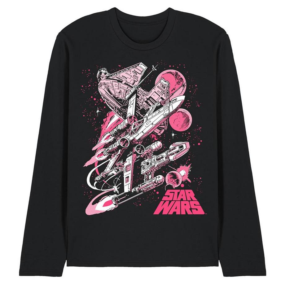 T-ShirtManches Longues Motiftyle Bande Dessinée Rétro