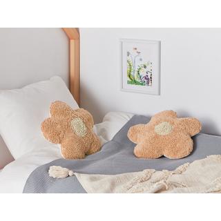 Beliani Lot de 2 coussins en Coton Moderne SORREL  