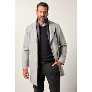 JP1880 Wollmix-Mantel mit Nylon-Einsatz und Reverskragen  