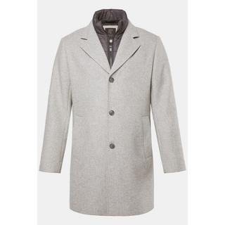JP1880 Wollmix-Mantel mit Nylon-Einsatz und Reverskragen  