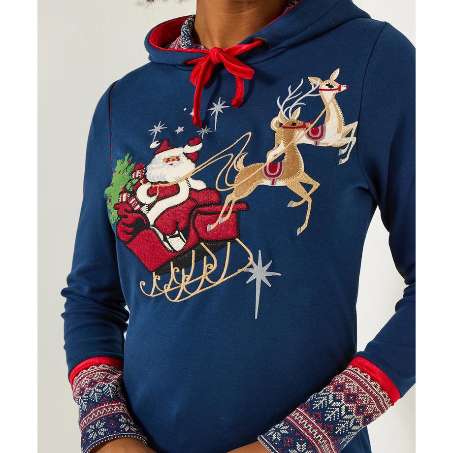 Joe Browns Felpa con cappuccio lunga festiva  