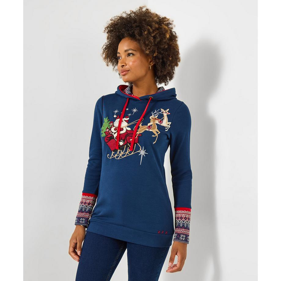 Joe Browns Felpa con cappuccio lunga festiva  