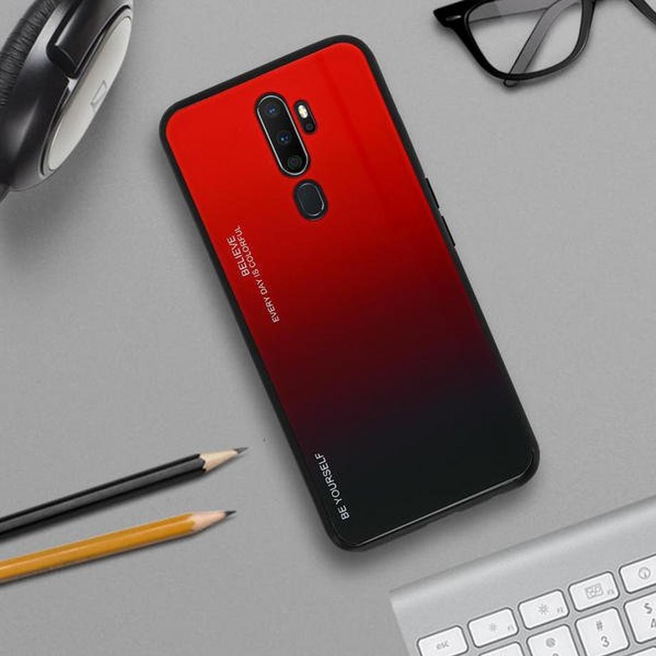 Avizar  Degradiertes Cover Oppo A5 20/A9 20 Rot 