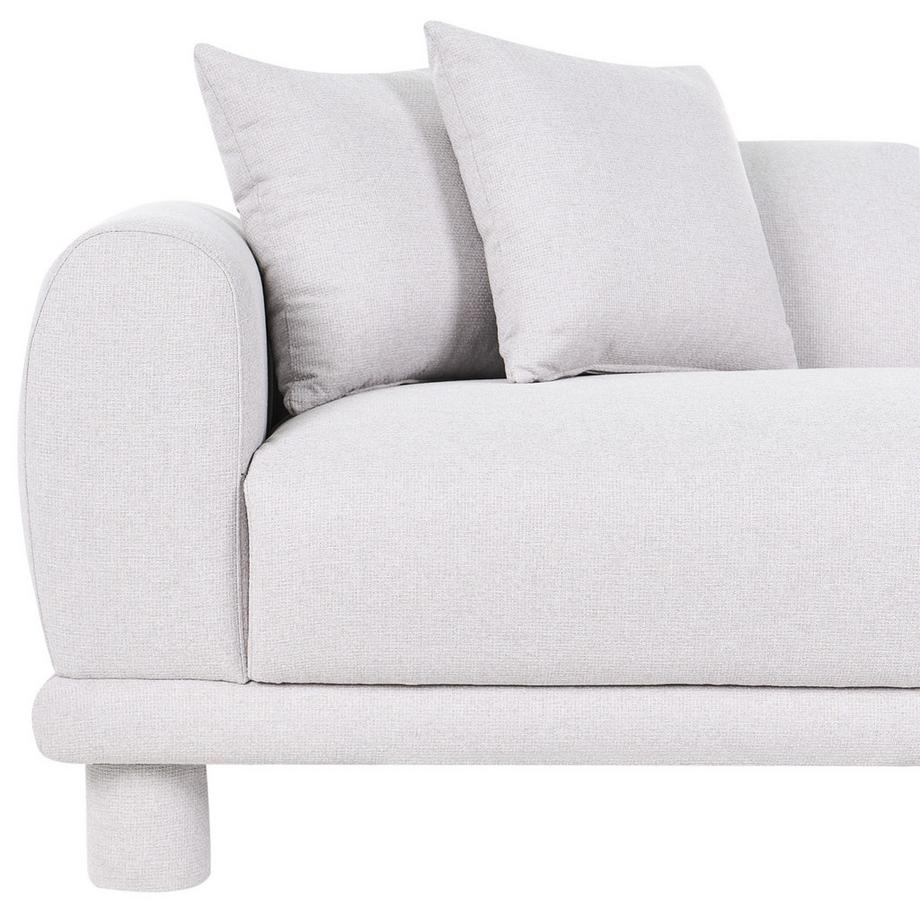 Beliani Canapé 3 places en Tissu Moderne PORI  