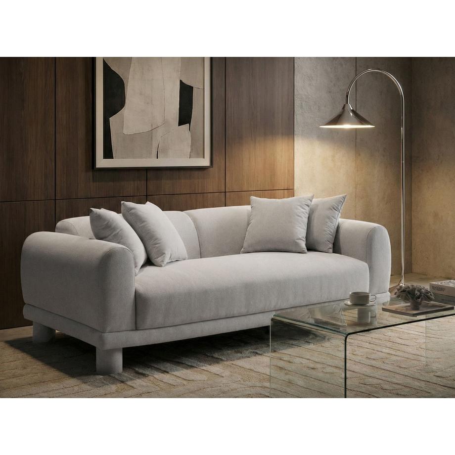 Beliani Canapé 3 places en Tissu Moderne PORI  