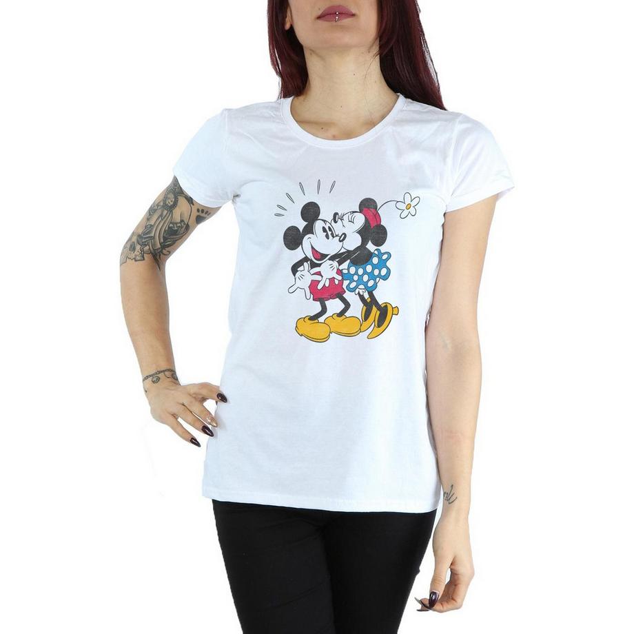 Disney Mickey et Minnie Mouse Baiser T-Shirt Graphique  