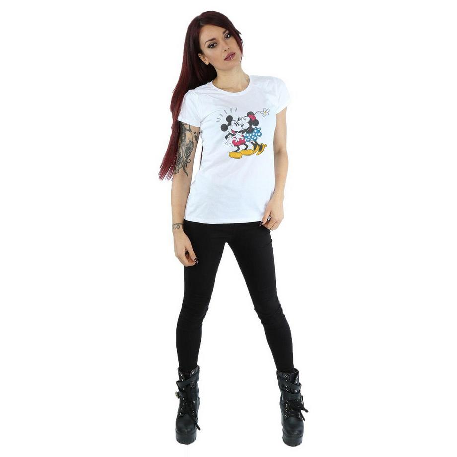 Disney Mickey et Minnie Mouse Baiser T-Shirt Graphique  
