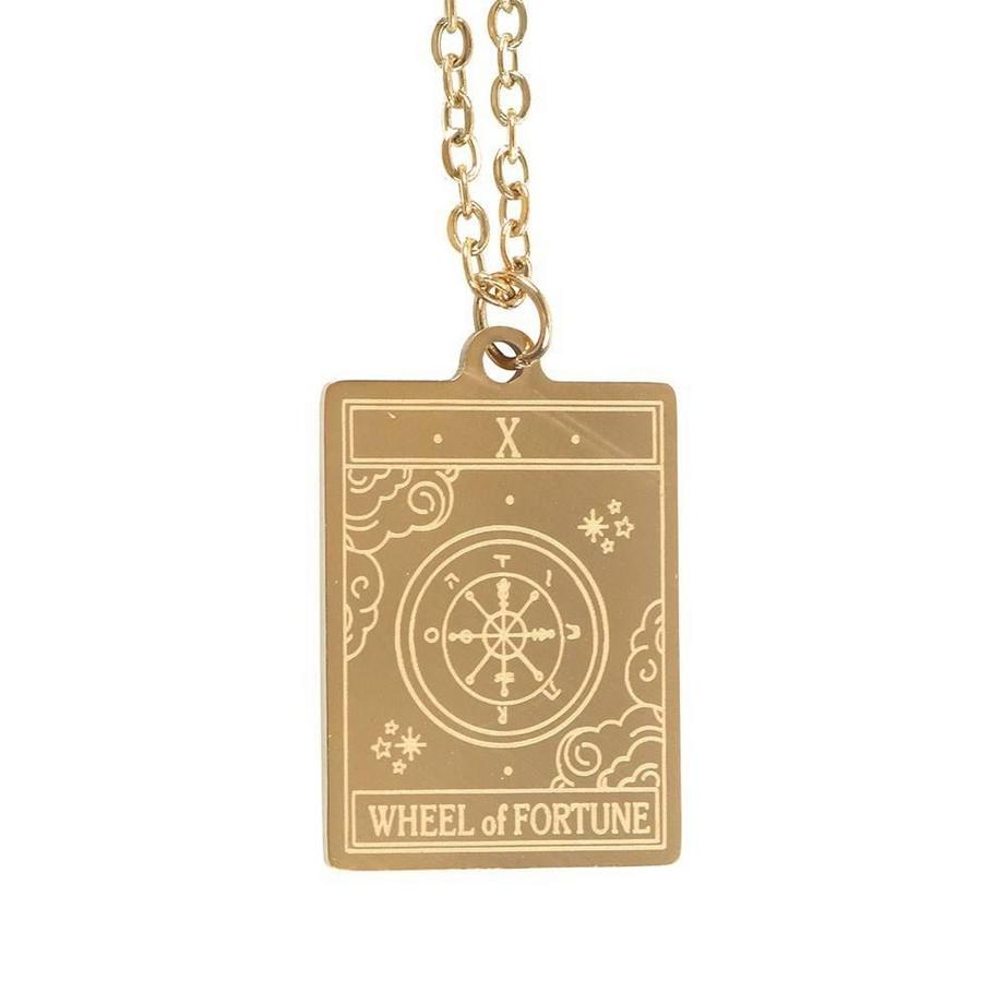 Something Different  The Wheel Of Fortune Tarocco Collana E Carta 