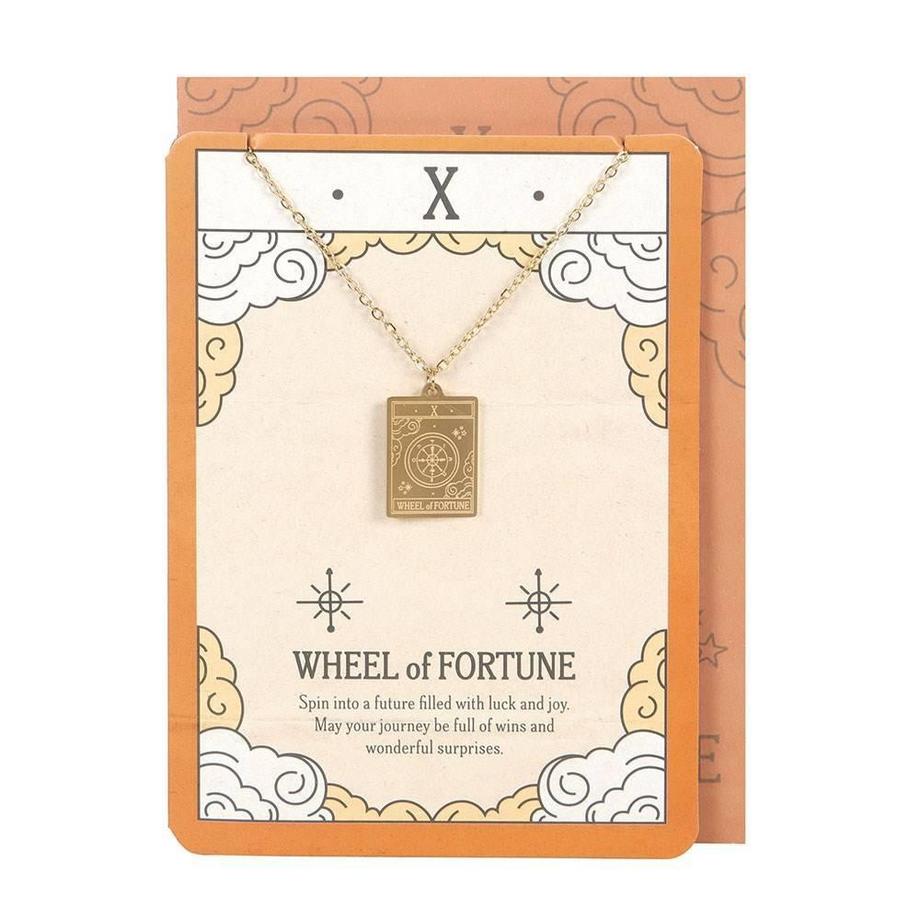 The Wheel Of Fortune Tarocco Collana E Carta