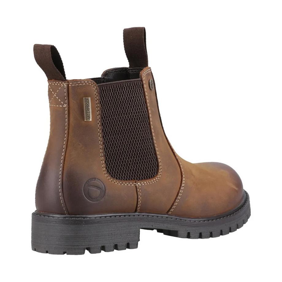 Cotswold Bottines Aston Cuir Pleine Fleur À Enfiler  
