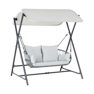 Beliani Hollywoodschaukel aus Stahl Mediterran FIASTRA  