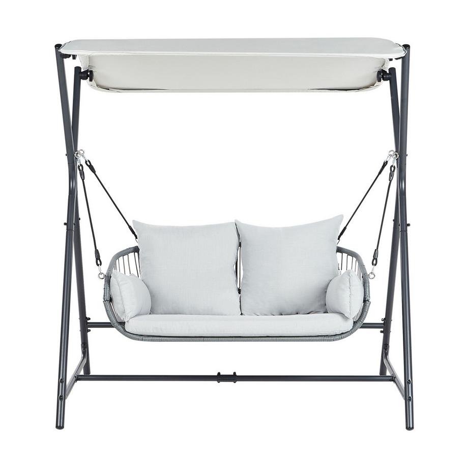 Beliani Hollywoodschaukel aus Stahl Mediterran FIASTRA  