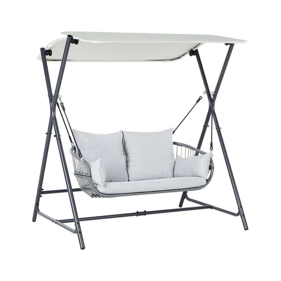 Hollywoodschaukel aus Stahl Mediterran FIASTRA