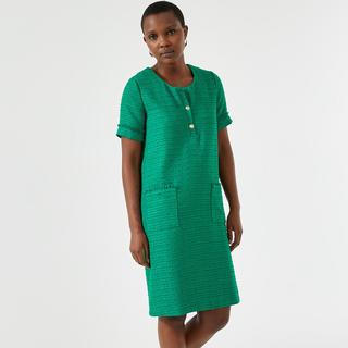 La Redoute Collections  Gerades Kleid aus Tweed mit kurzen Ärmeln 