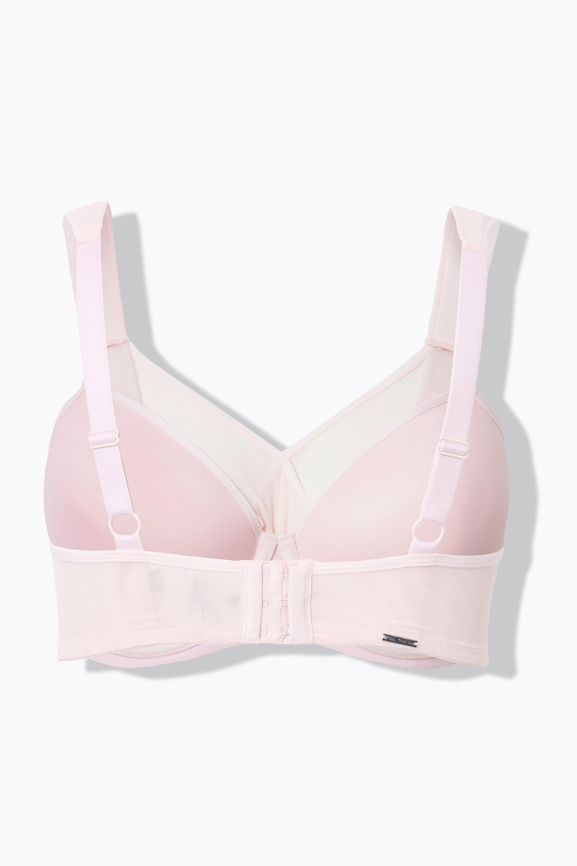 Ulla Popken Reggiseno con ferretto coppe morbide inserto in mesh  