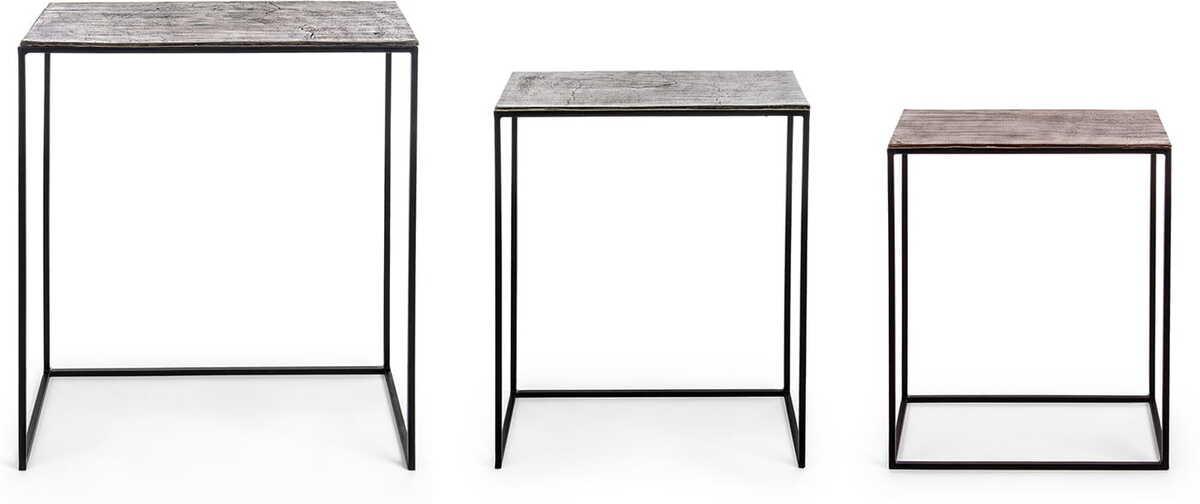 mutoni Tavolino Tahir angolare (set di 3)  