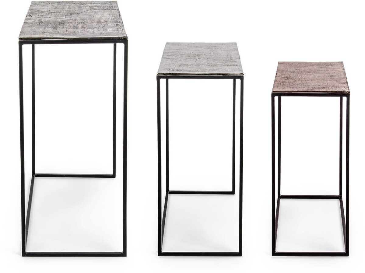 mutoni Tavolino Tahir angolare (set di 3)  