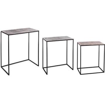 Table d&#039;appoint Tahir carrée (lot de 3)