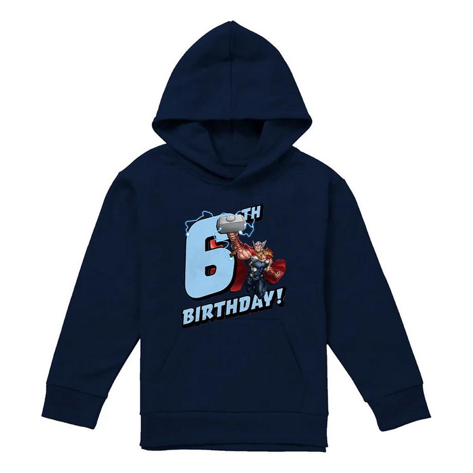 Felpa Con Cappuccio 6° Compleanno Thor