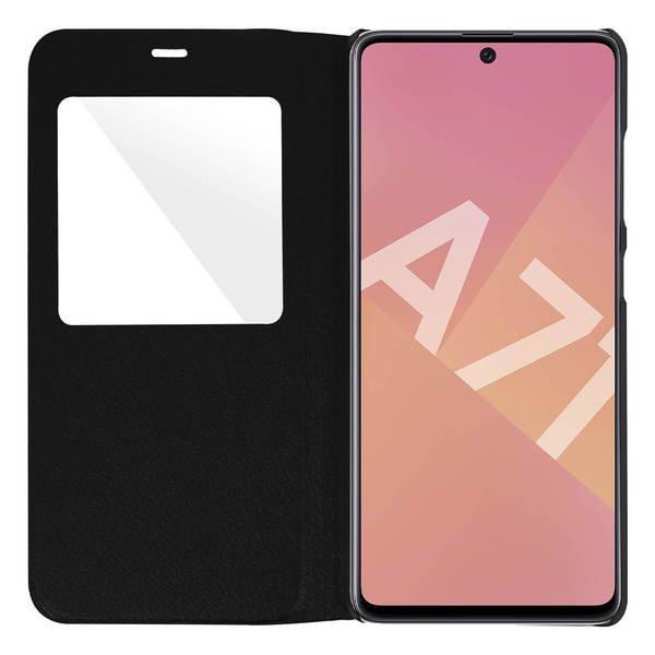 Avizar  Flip View Cover Galaxy A71 Schwarz 