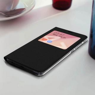 Avizar  Flip View Cover Galaxy A71 Schwarz 