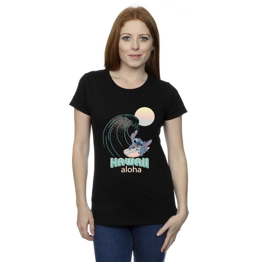 Disney Hawaii Aloha Stitch Surfing T-Shirt  
