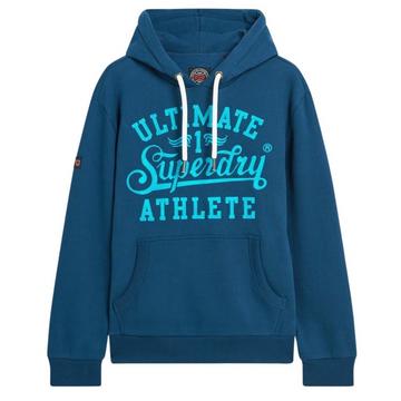 bestickter hoodie athletic script
