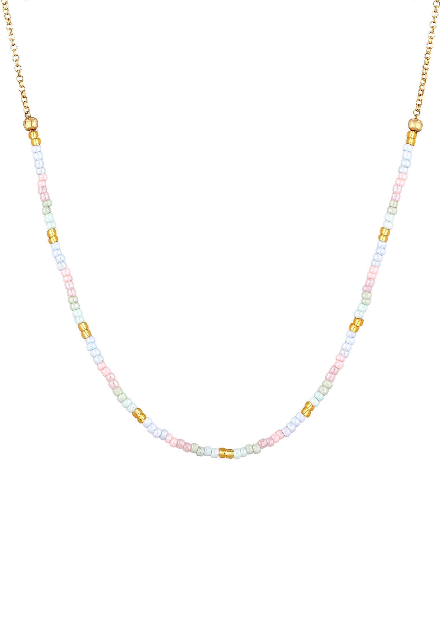 Elli  Halskette Kinder Beads Kugeln Pastell 