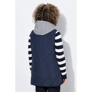 Ulla Popken Gilet Trapuntato Funzionale Idrorepellente Cappuccio  