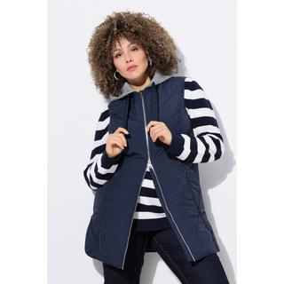 Ulla Popken Gilet Trapuntato Funzionale Idrorepellente Cappuccio  