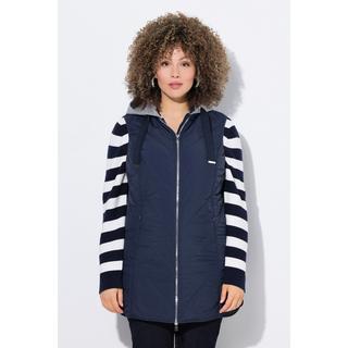 Ulla Popken Gilet Trapuntato Funzionale Idrorepellente Cappuccio  