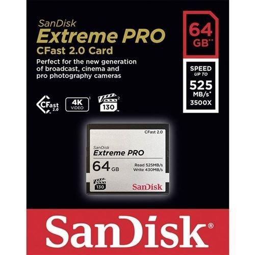 Image of SanDisk SanDisk Extreme Pro CFast 2.0 64 GB Speicherkarte - 64 GB