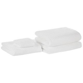 Beliani Lot de 4 serviettes en Coton ATAI  