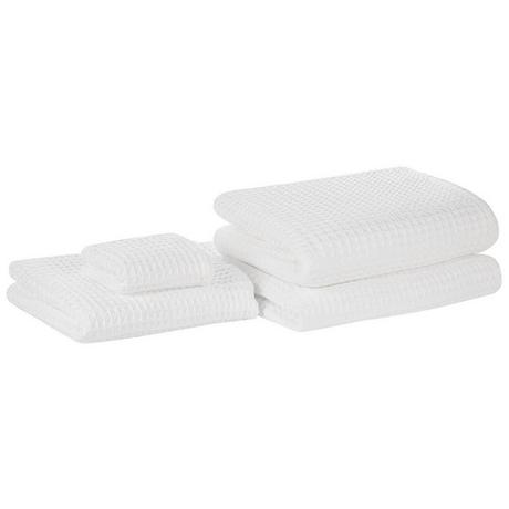 Beliani Lot de 4 serviettes en Coton ATAI  