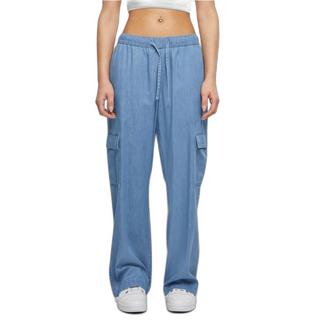 URBAN CLASSICS Pantaloni Cargo in Denim  