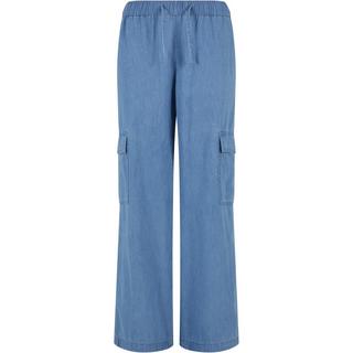 URBAN CLASSICS Pantaloni Cargo in Denim  