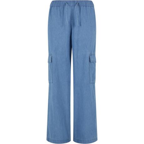 URBAN CLASSICS Pantaloni Cargo in Denim  