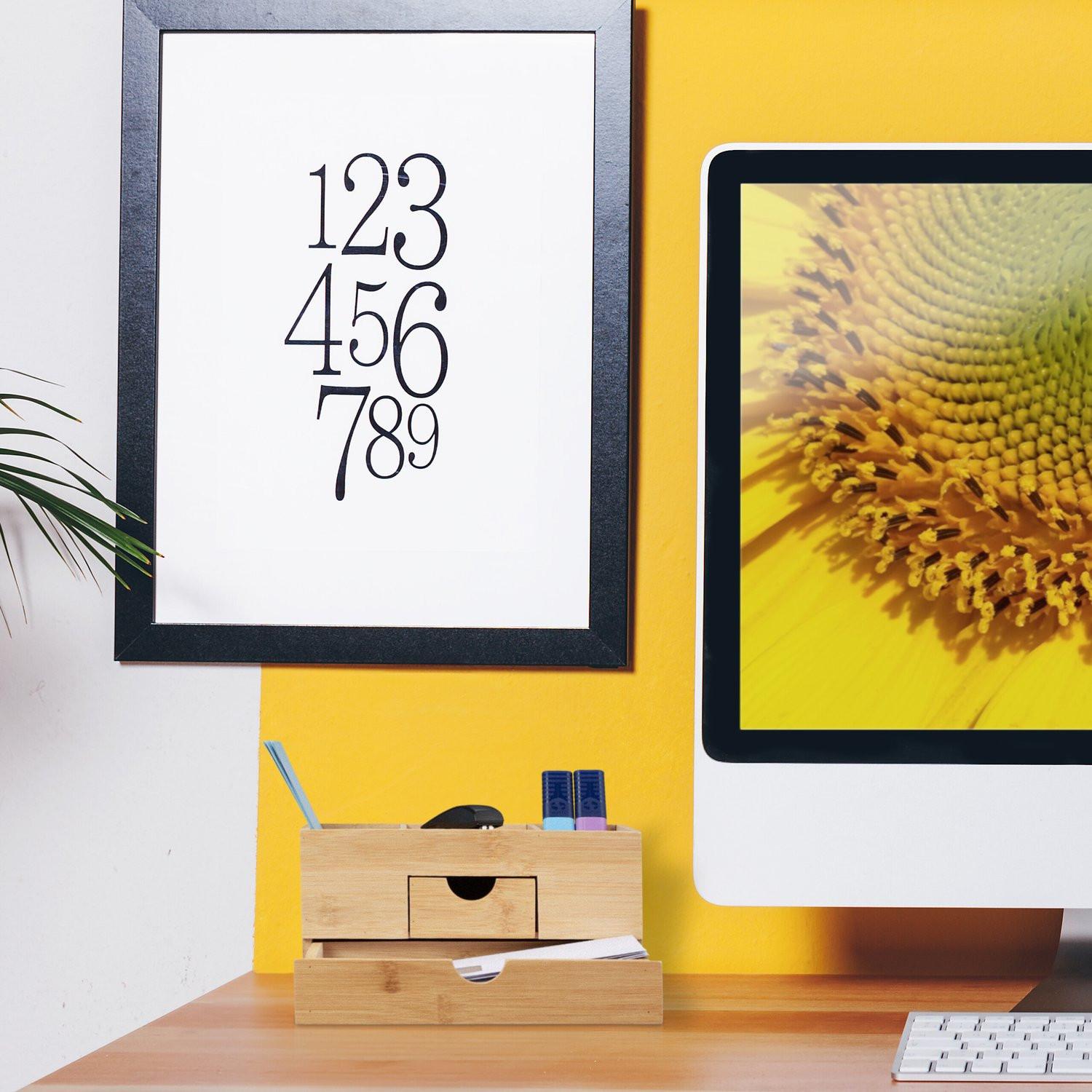 Northix Organizzazione della scrivania con cassetti  