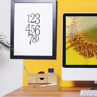 Northix Organizzazione della scrivania con cassetti  