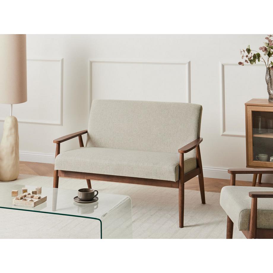 Beliani 2 Sitzer Sofa aus Stoff  ESRUM  