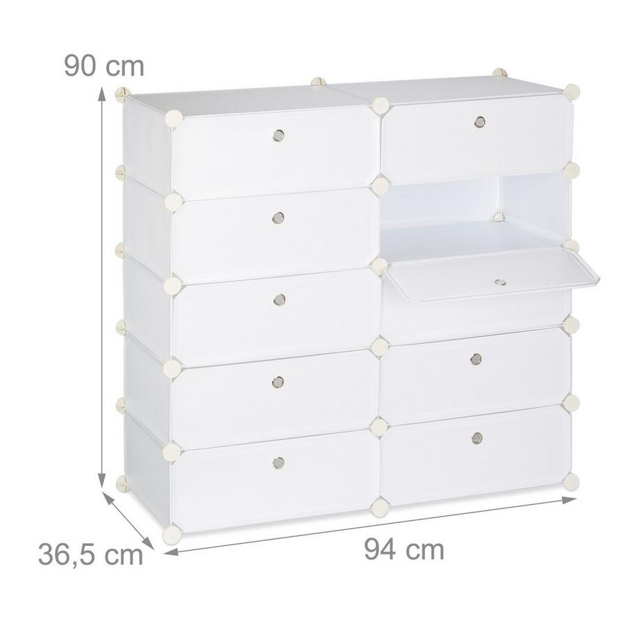 Northix Scarpiera con 10 scomparti  