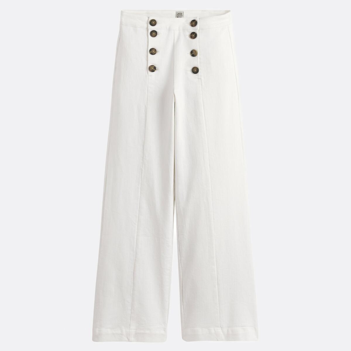 La Redoute Collections Jean large taille haute à pont  