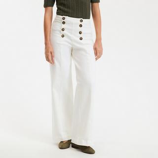 La Redoute Collections Jean large taille haute à pont  